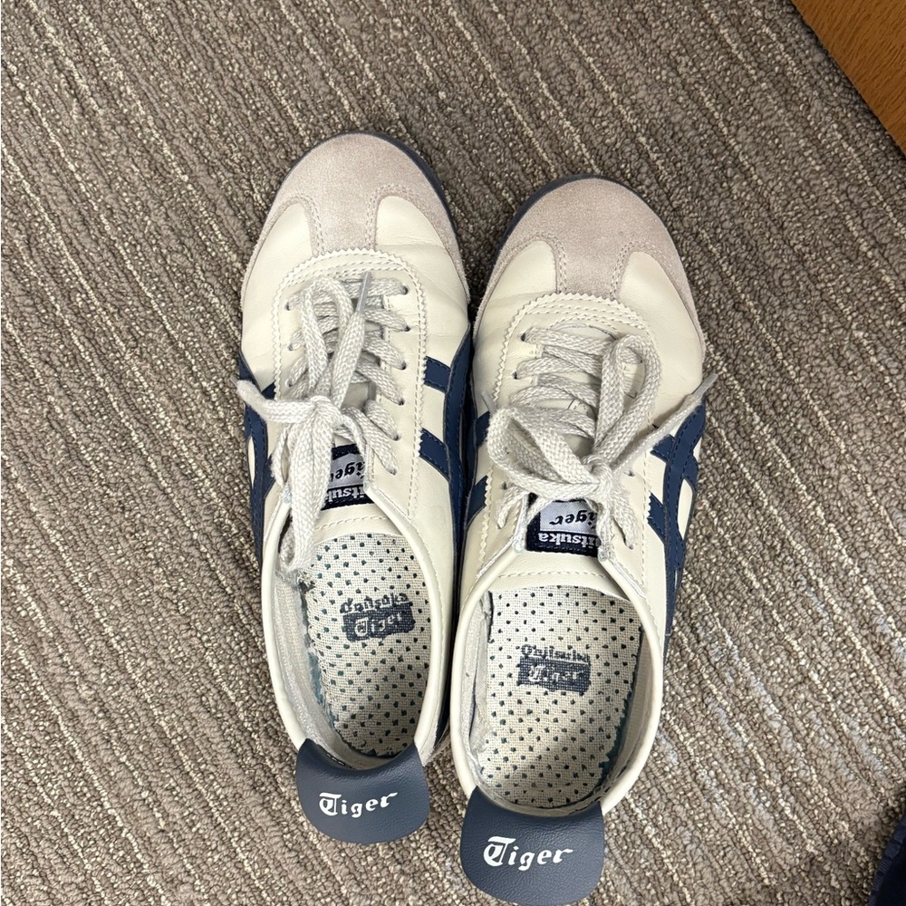 Onitsuka Tiger White & Navy Mexico 66 Sneakers